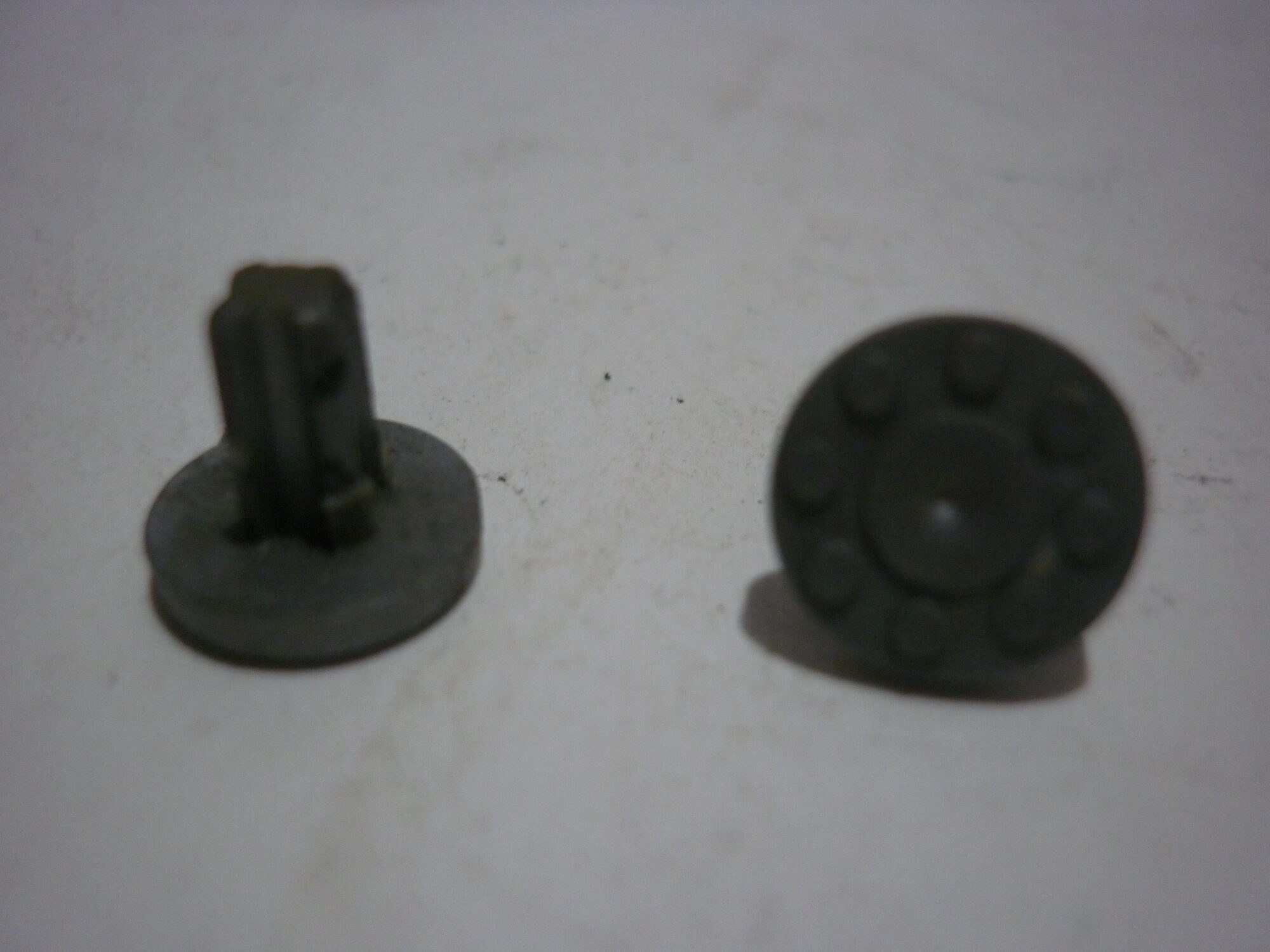 Old Britains Pair of Grey Wheel Studs